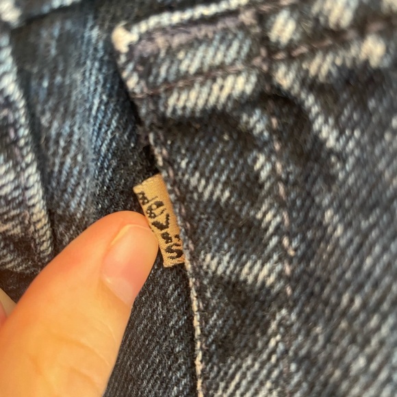 80s Vintage Levi’s 900 Series Dark Wash High Rise Straight Leg Jeans - Picture 6 of 8